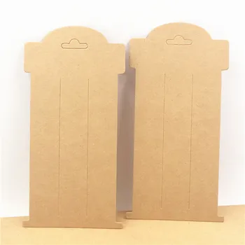 

300pcs/lot Floral Style Kraft Jewelry Accessories Packaging Display Card For Hairbands Hairpin Ornaments Stand Card 16*8cm
