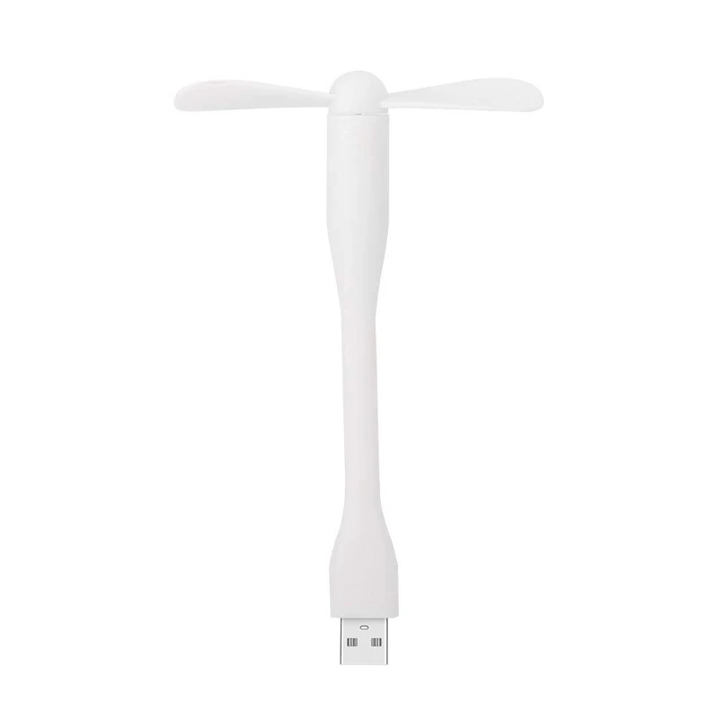 white Портативный мини USB вентилятор Ручной охлаждения вентиляторы для ноутбука Powerbank компьютер ноутбук гибкий USB выход мини вентилятор для дома и офиса - Цвет: white