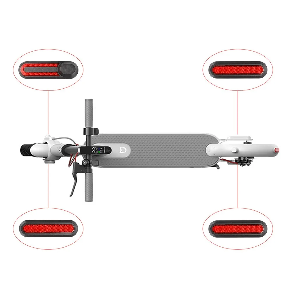 Electric Scooter Reflector Night Warning Prismatic For-Xiaomi M365 Pro Pro2 1S Front Rear Safety Reflective Parts Warning Light