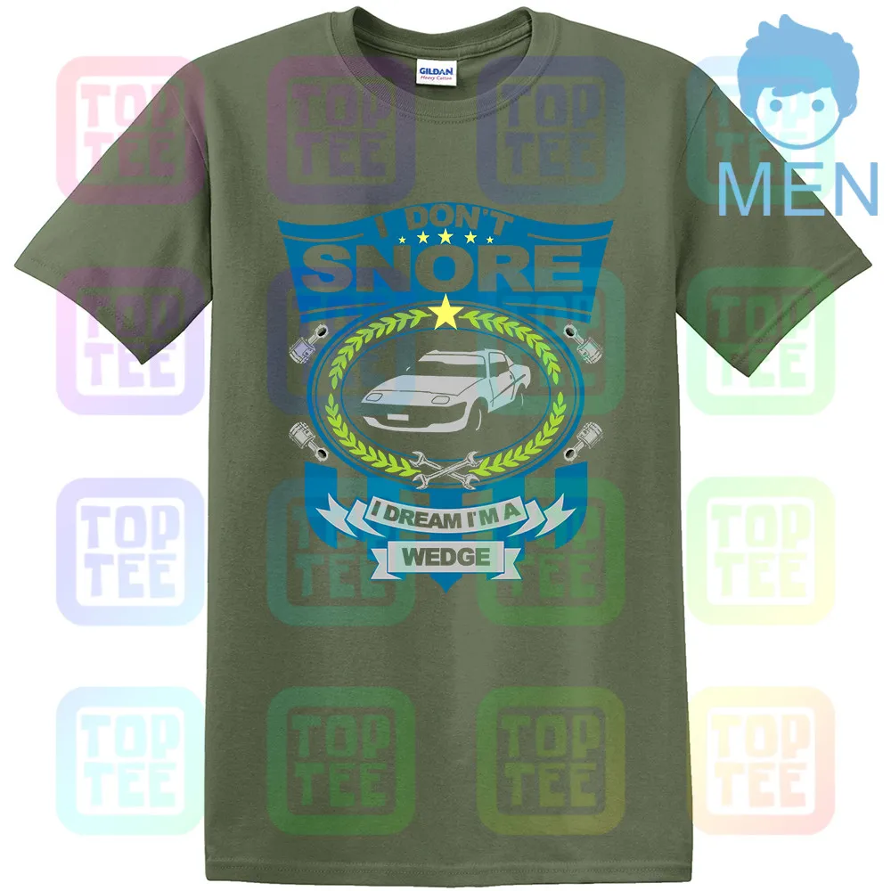 Армейский зеленый Herren футболка с изображением автомобиля-I don't snore I dream I'm a WEDGE Triumph TR7 Classic Retro - Цвет: Армейский зеленый