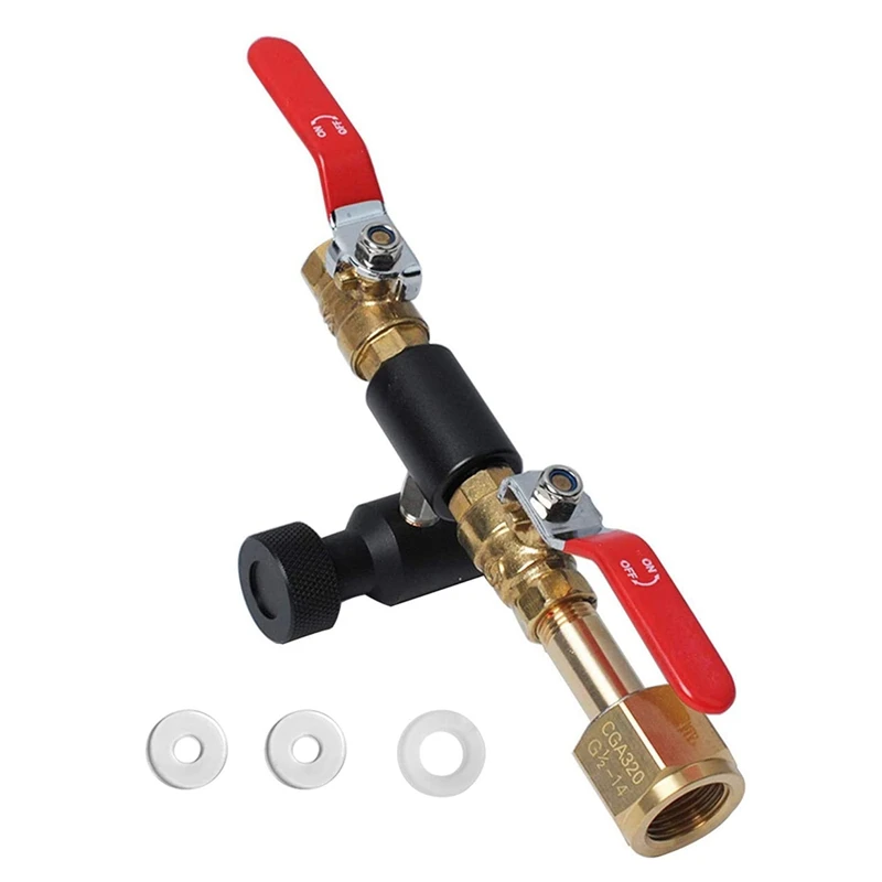 Soda Bottle Refill Adapter CO2 Cylinder Fill Station Connector For Filling Sodastream Tank CGA320 | Обустройство дома