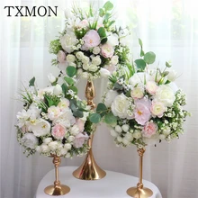 Цветы искусственные TXMON элегантный свадебный стол центр цветочный шар для свадьбы дорога водит искусственный цветок фокус свадебный фон цветок украшение