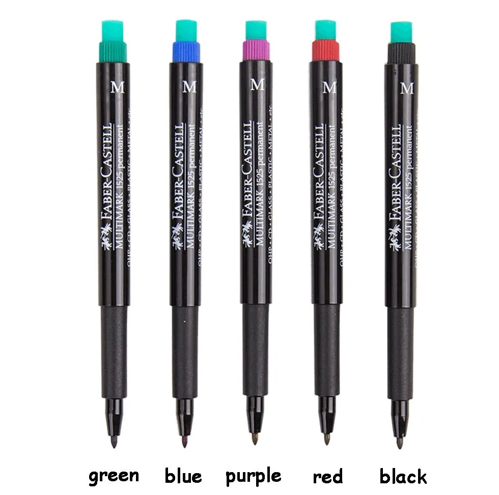 

Faber castell 5 PCs MULTIMARK fiber tip Special eraser with technical pen oil-based color Multimark on most surfaces