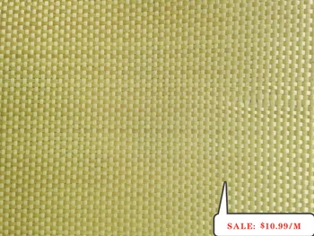

Yellow Kevlar Unidirectional Cloth Aramid Fiber Fabric Reinforce Material 20"/50cm 280gsm