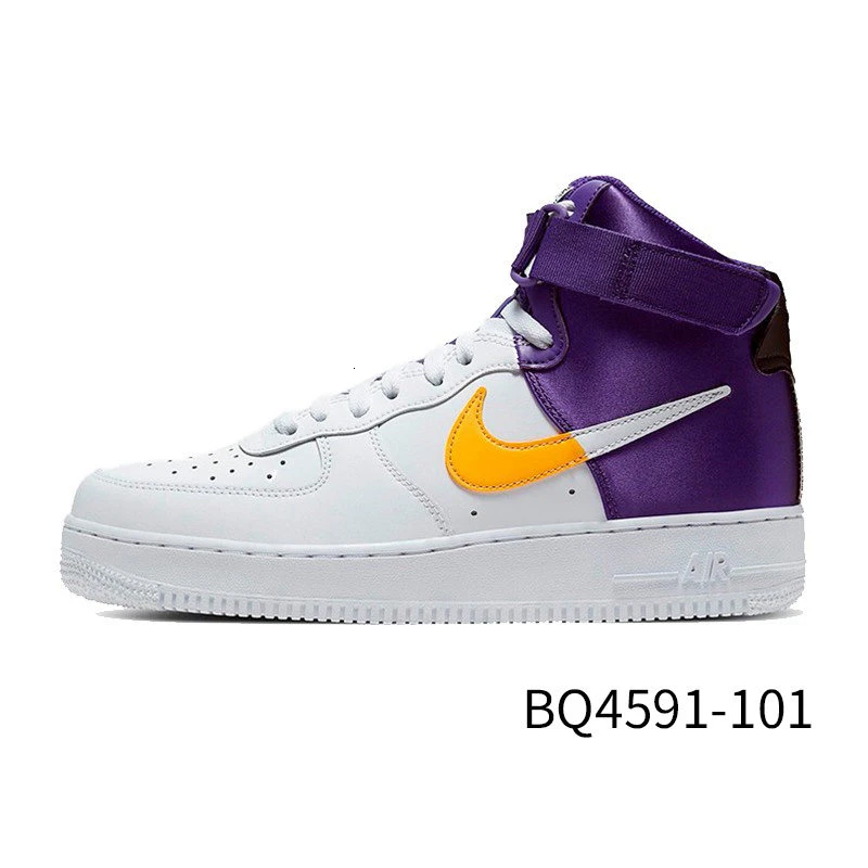 Оригинальные мужские кроссовки для скейтбординга от Nike Air Force 1 Af1, Новое поступление, анти-скользкие спортивные кроссовки для спортзала# BQ4591 - Цвет: BQ4591-101