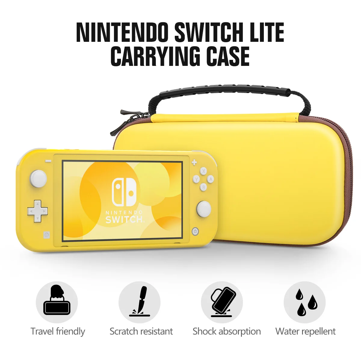 Чехол для переноски MoKo для nintendo Switch Lite, Дорожный Чехол, жесткая оболочка EVA, Жесткая Сумка для хранения, держатель для консоли nintendo Switch Lite