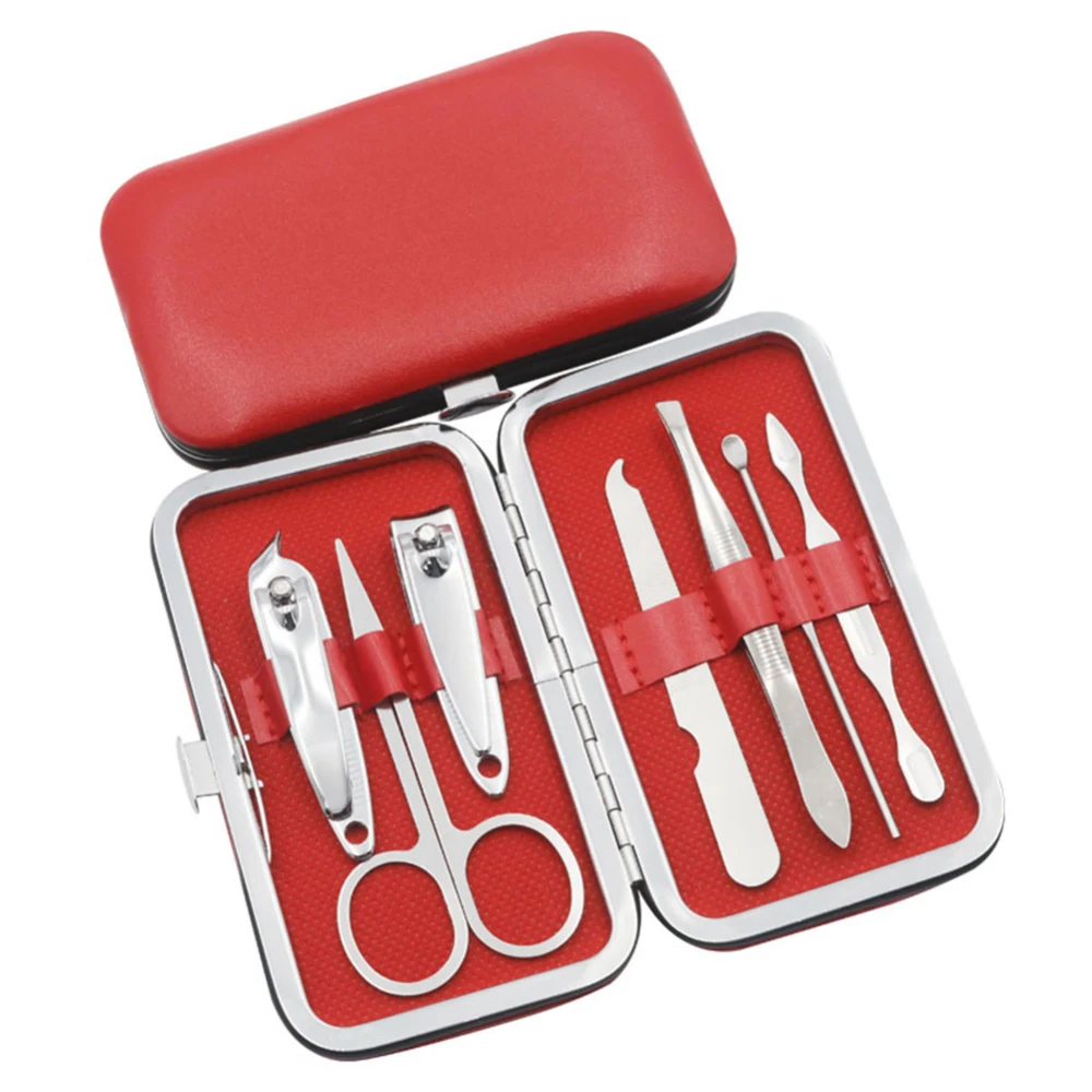 

7pcs/set Stainless Steel Manicure Nail Clippers Pedicure Set Travel Hygiene Kit Stainless Steel Nail Cutter Tool Set