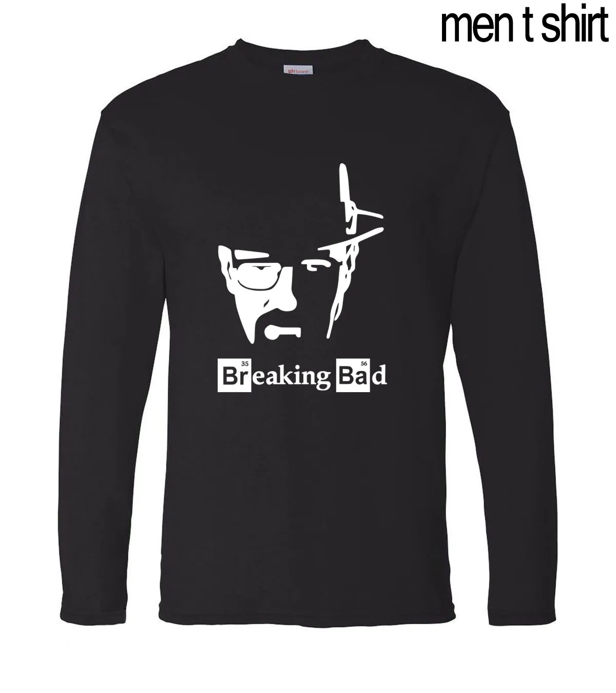 Breaking Bad Heisenberg, мужские футболки с длинным рукавом, Los Pollos Hermanos Walter White Cook, новинка, Весенняя Хлопковая мужская футболка