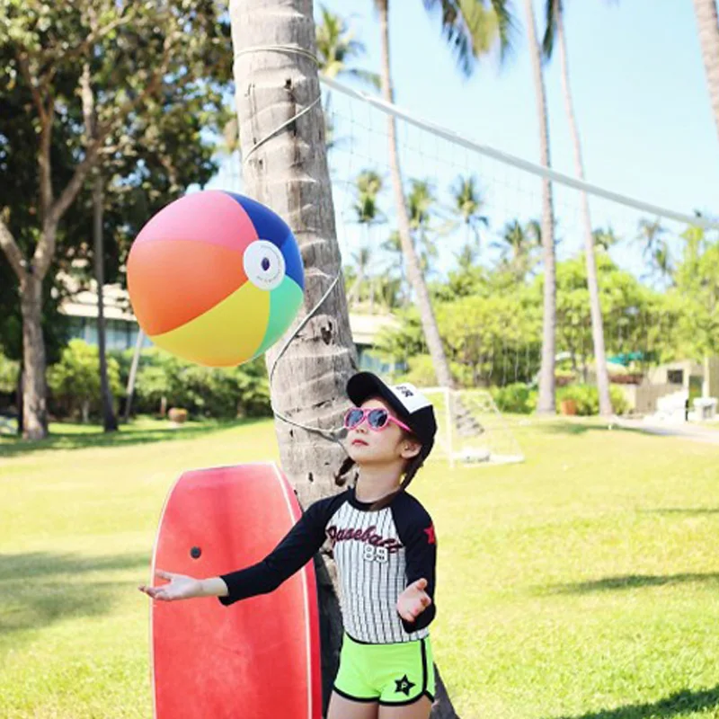 

Korean-style CHILDREN'S Swimwear Split Boxer Sports Shorts Long Sleeve Sun-resistant Middle And Large Girls GIRL'S Students Tour
