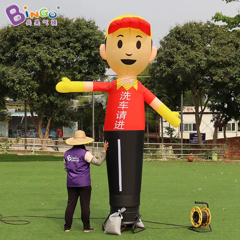 Customized 2.68M Inflatable Advertising Air Sky Human Dancers Tube Puppet Flag Wavy Man Wind Dancers Cartoon Dancing Model Toy
