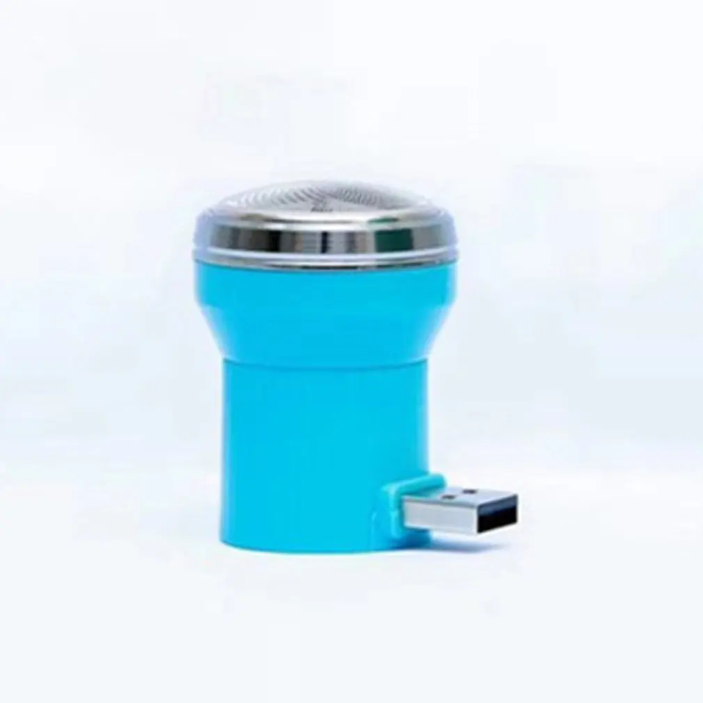Синий Микро-USB Электробритвы открытый портативный триммер для бороды бритвы для путешествий смартфон бритвенные ножи - Цвет: Синий