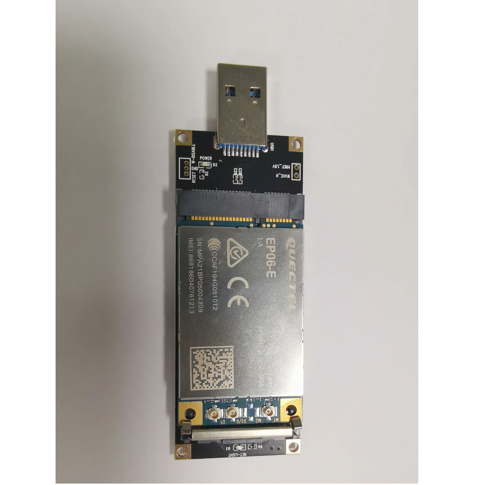 Mini PCIE to USB3.0 Adapter with double SIM Card Slot for 3/4G module EP06-E EP06-A ME909S-120P V2 SIM7600E-H SIM7600SA-H |