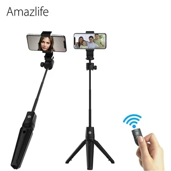 

Amazlife K20 High Quality Wireless Bluetooth Selfie Stick Monopod Mini Tripod 3 in 1 For Cellphone Gopro Camera
