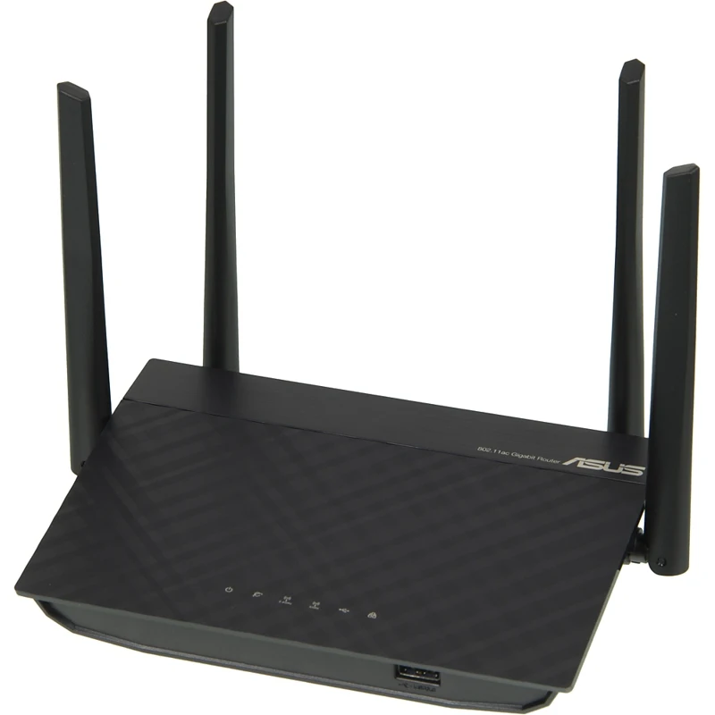 Роутер беспроводной Asus RT-AC58U AC1300 10/100/1000BASE-TX/4G ready черный