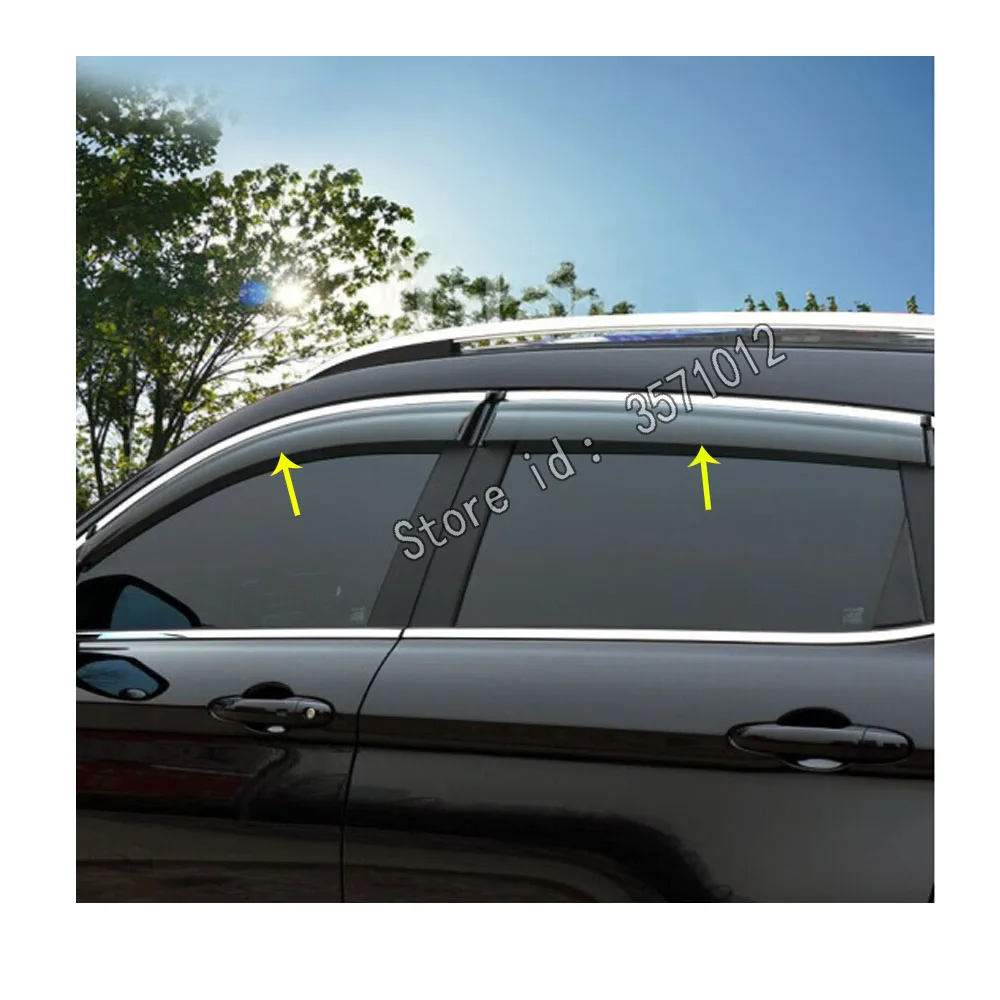 For Toyota Highlander 2018 2019 2020 Car Body Plastic Window Glass Wind