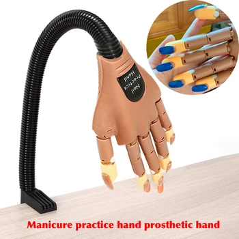 

Nail Art Training Hand Home Adjustable With Tips Accessories Manicure Reusable Professional Practice Learning Model Tool Makeup