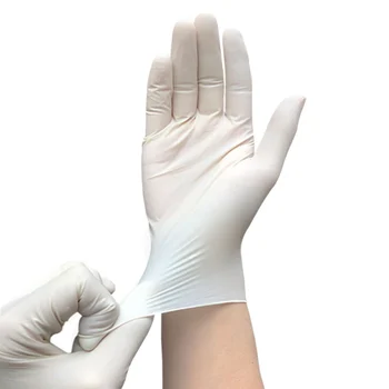 

50 pair white Disposable Gloves Latex Dishwashing/Kitchen/Medical /Work/Rubber/Garden Gloves Universal For Left and Right Hand