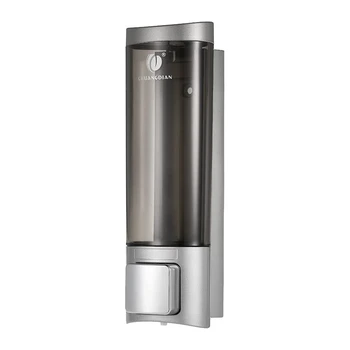 

CHUANGDIAN Wall Mounted Manual Soap Dispensers, Shower Gel Dispenser,for Shampoo or Hand Cleanser ( 200Ml) Silver