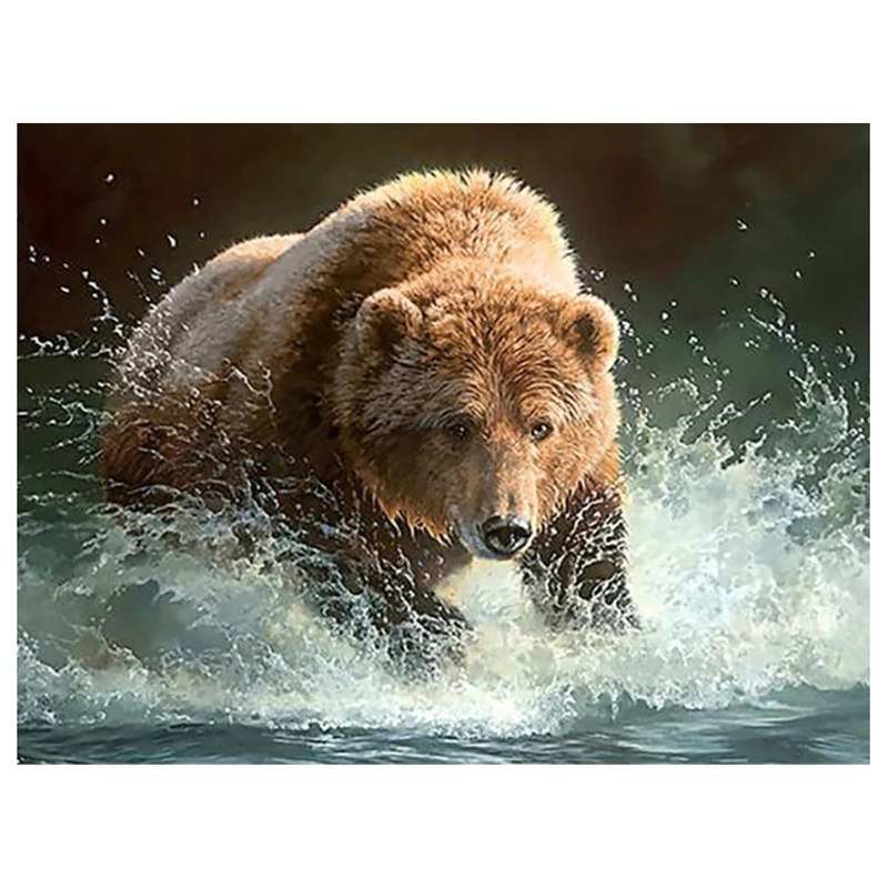 Full-circular-Diamond-Painting-Animals-Water-bear-Cross-Stitch-Diamond-Rhinestones-Diamond-Embroidery-Resin-Drill-Home