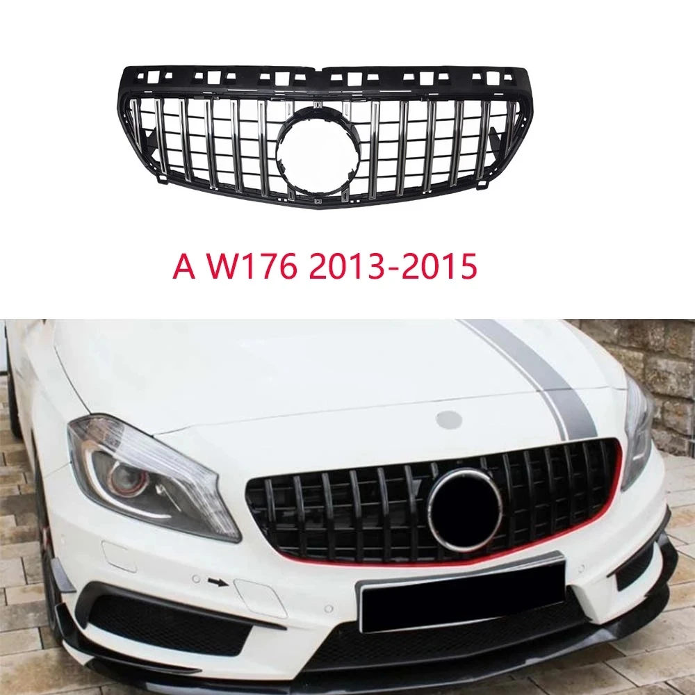 

Car Styling Front Racing Grills for Mercedes Benz Amg A Class W176 GTR GT Grille A180 A200 A260 A45 2013-2018 Without Emblem