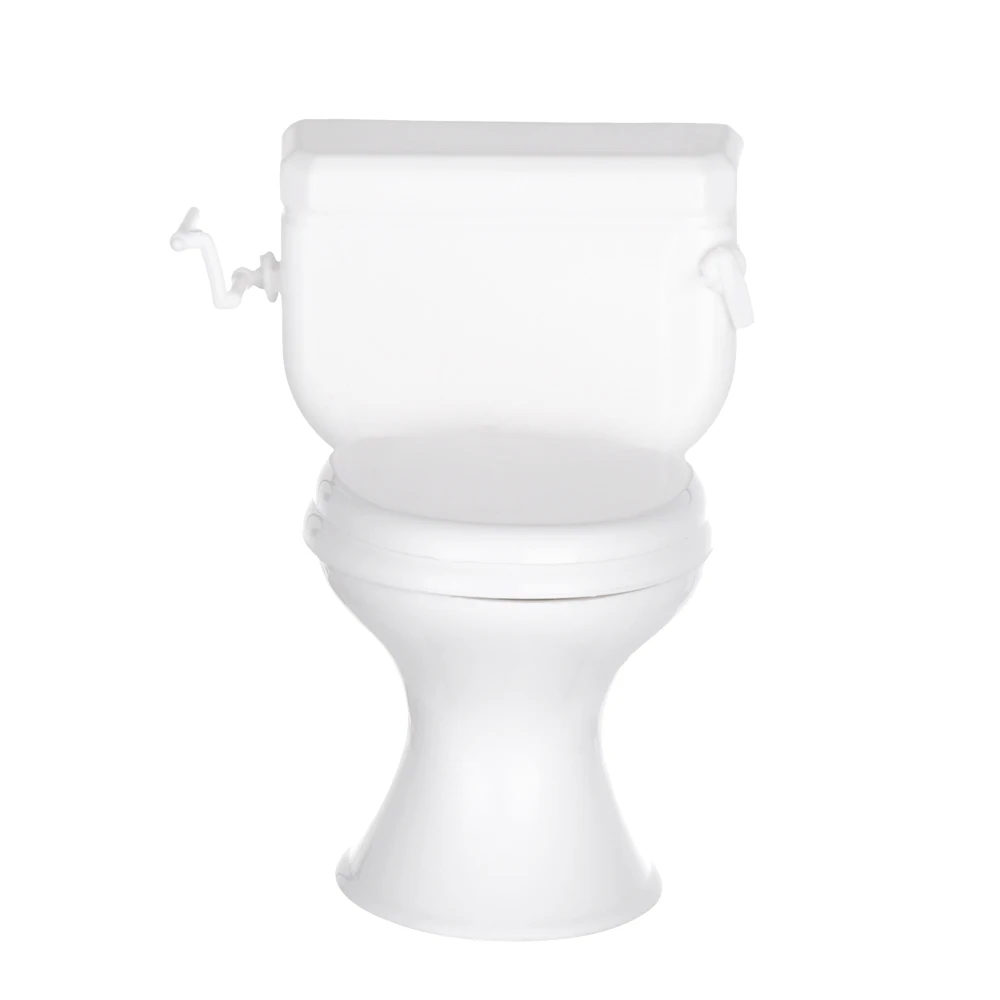 White Mini House Decoration Toys Bathroom Ornament Miniature Toilet Doll Accessories Dollhouse Furniture Display Model 5