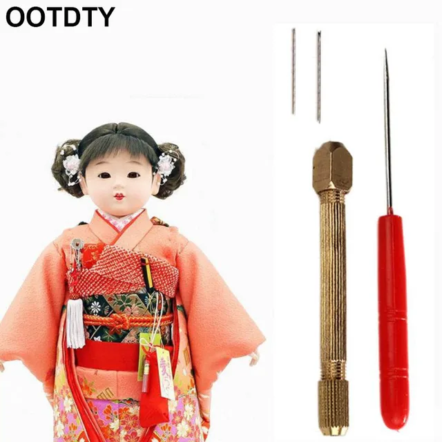 1set DIY Doll Hair Toll Set 0.6/0.8mm Doll Hair Rooting Reroot Rehair Tool Holder Reproduce Hair Doll Tool 1
