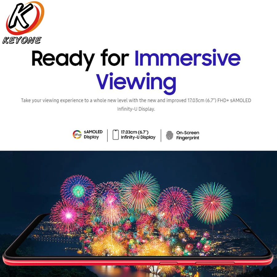 Мобильный телефон samsung Galaxy A70s A7070, 4G, 6,7 дюймов, 8 ГБ ОЗУ, 128 Гб ПЗУ, Восьмиядерный процессор Snapdragon 675, тройная камера, Android 9, NFC телефон