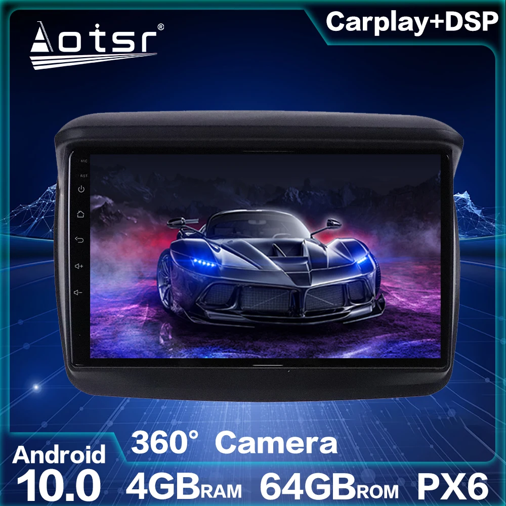

Автомагнитола для Mitsubishi L200, PAJERO Sport, Android 10,0, 64 ГБ памяти, GPS-навигация