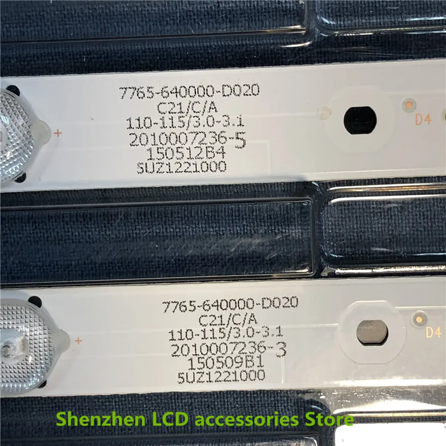 80 шт./лот Новинка для Skyworth 40E6000 40E3000 40E3500 подсветка бар 5800-W40000-3P00/2P00/1P00 VER0.0 1 шт = 5LED* 3В* 38,3 см