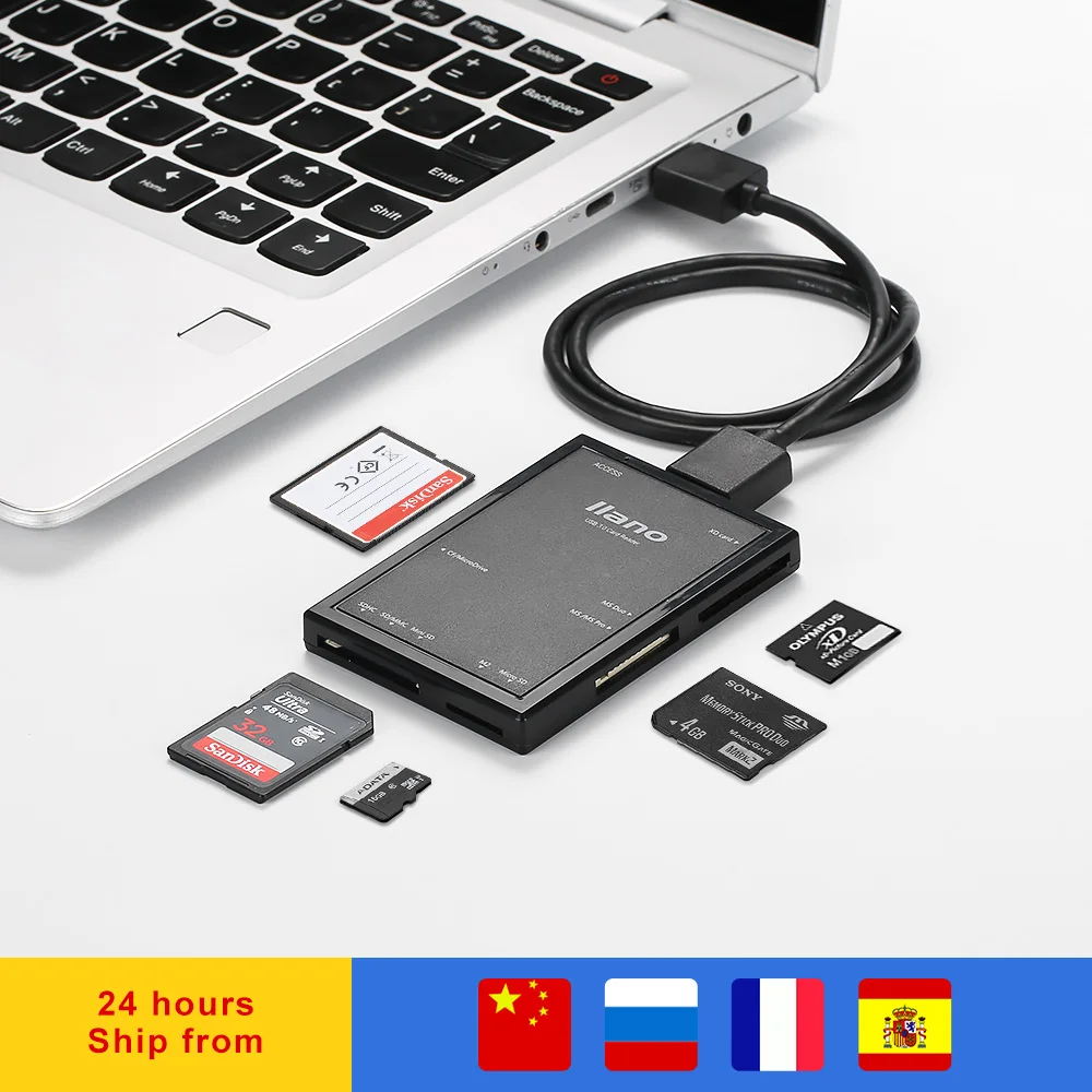 Кардридер LLANO для SD карт Micro TF CF MS USB 3 0|Картридеры| |