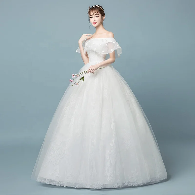 Alilove 2019 Wedding Dress Sexy Floor Length Woman Lace Bride Weddings Plus Size Luxury Style Female New Movie Slim | Свадьбы и