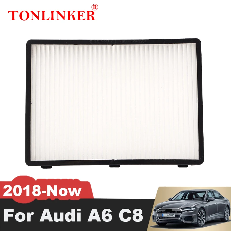 TONLINKER External Cabin Filter 8KD819441 For Audi A6 C8 5th A6Allroad Quattro 2018 2019 2020 2021 2022 A7 4K Car Accessories