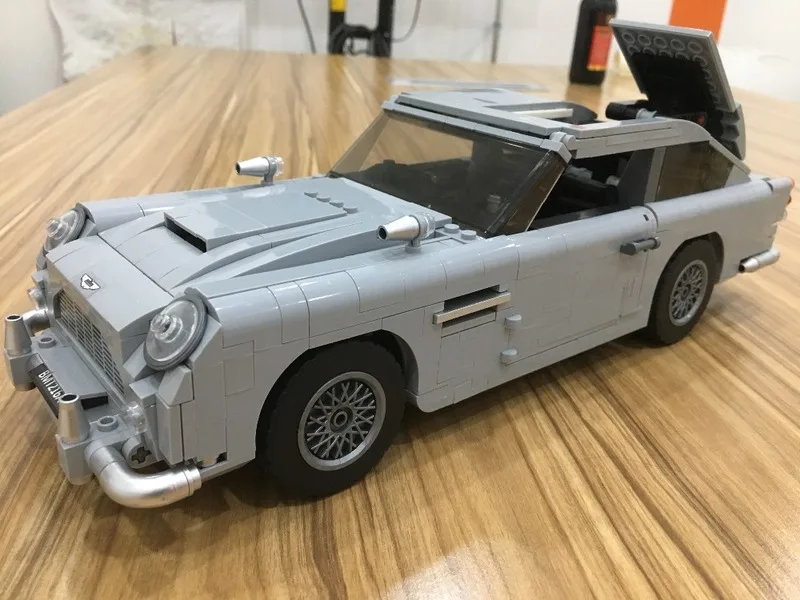 21046 Creator James Bond известный автомобиль Aston DB5 Модель Строительный Блок Совместимые части игрушек с bela Technic
