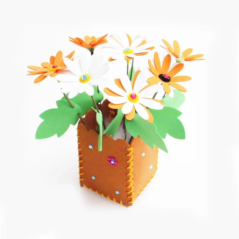 Saizhi игрушки для детей ремесла Дети DIY цветочный горшок Горшечное растение детский сад Обучающие Развивающие игрушки Обучающие приспособления игрушка