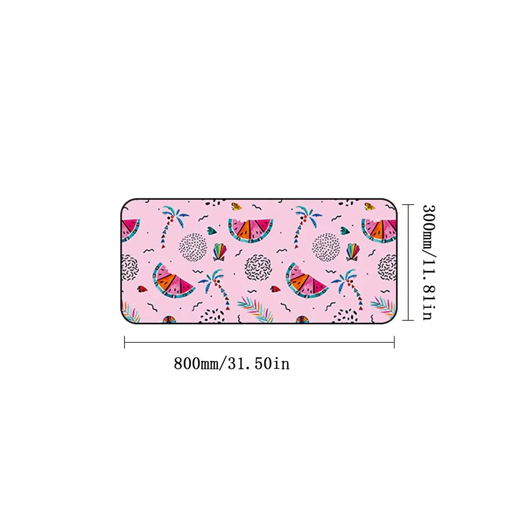 800X300X1.5MM Очень большой коврик для мыши, игровой коврик для мыши, противоскользящий игровой коврик для мыши с рисунком Фламинго/без запирающего края, четыре размера - Цвет: 800X300X1.5MM