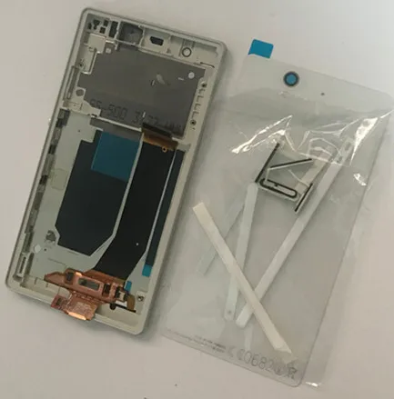 Для sony xperia Z экран L36h L36i C6603 C6602 ЖК-дисплей дигитайзер сенсорный экран для xperia c6603 ЖК-дисплей с рамкой задняя крышка