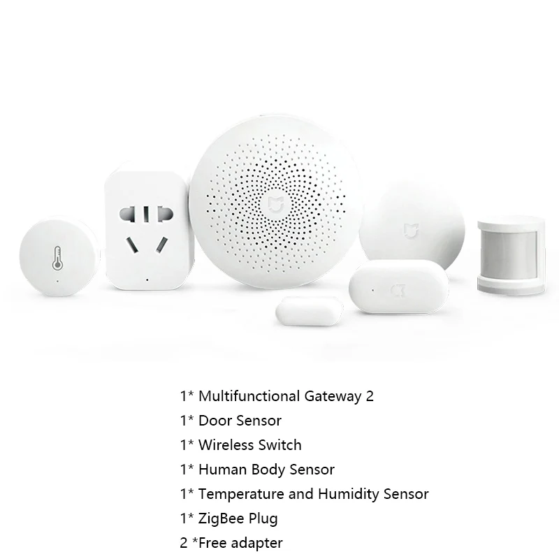 Smart Home Kit 3 Xiaomi умный дом наборы шлюз 2 двери окна тела датчик температуры и влажности Датчик беспроводной переключатель Xiaomi Домашняя безопасность - Цвет: Smart Home Kit 3