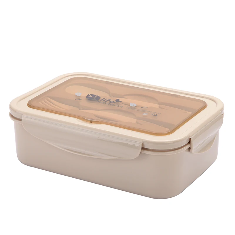 2 или 1 Bento Box для детей герметичный Ланч-бокс Microwavable контейнеры для еды большой ящик для хранения с отсеками - Цвет: 1 pcs KT182