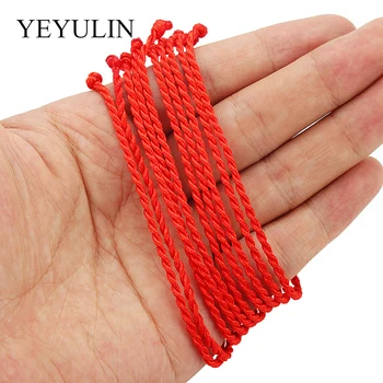 10 Pcs 2mm Red Rope Braided Red Line Good Luck / Rope / Rope Bracelet Female Men’s Gift Protection Women Men Gift