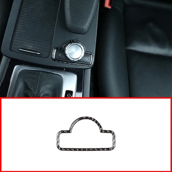 

Real Carbon Fiber Multimedia Decoration Frame Sticker for Mercedes Benz Class C W204 2007-2013 GLK X204 E Class W212 Accessories