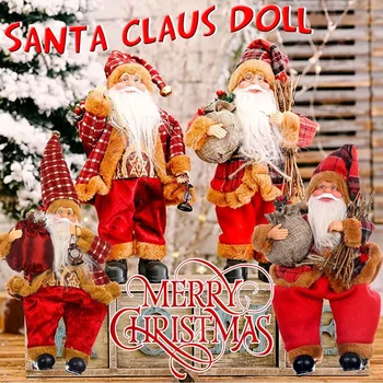 

Santa Claus Dolls Merry Christmas Decorations for Home Christmas Gifts for Home Navidad Natal Gifts New Year Kids Xmas