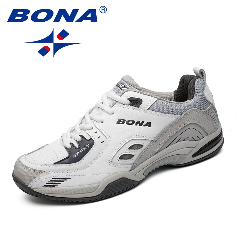 

BONA Running Shoes Men Breathable Microfiber Outdoor Sneakers Trendy Leather Golf Man Sport Shoes Walking Trainers Jogging Shoes