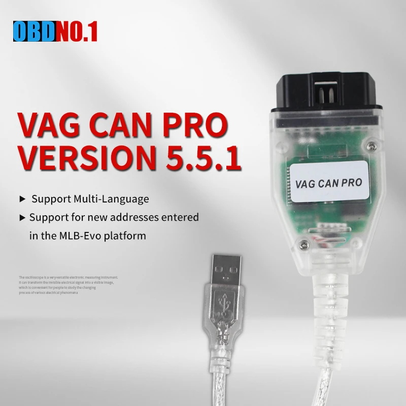 Автомобильный диагностический сканер obd2 для VAG CAN PRO BUS + UDS K line S.W версия 5.5.1 VCP| |