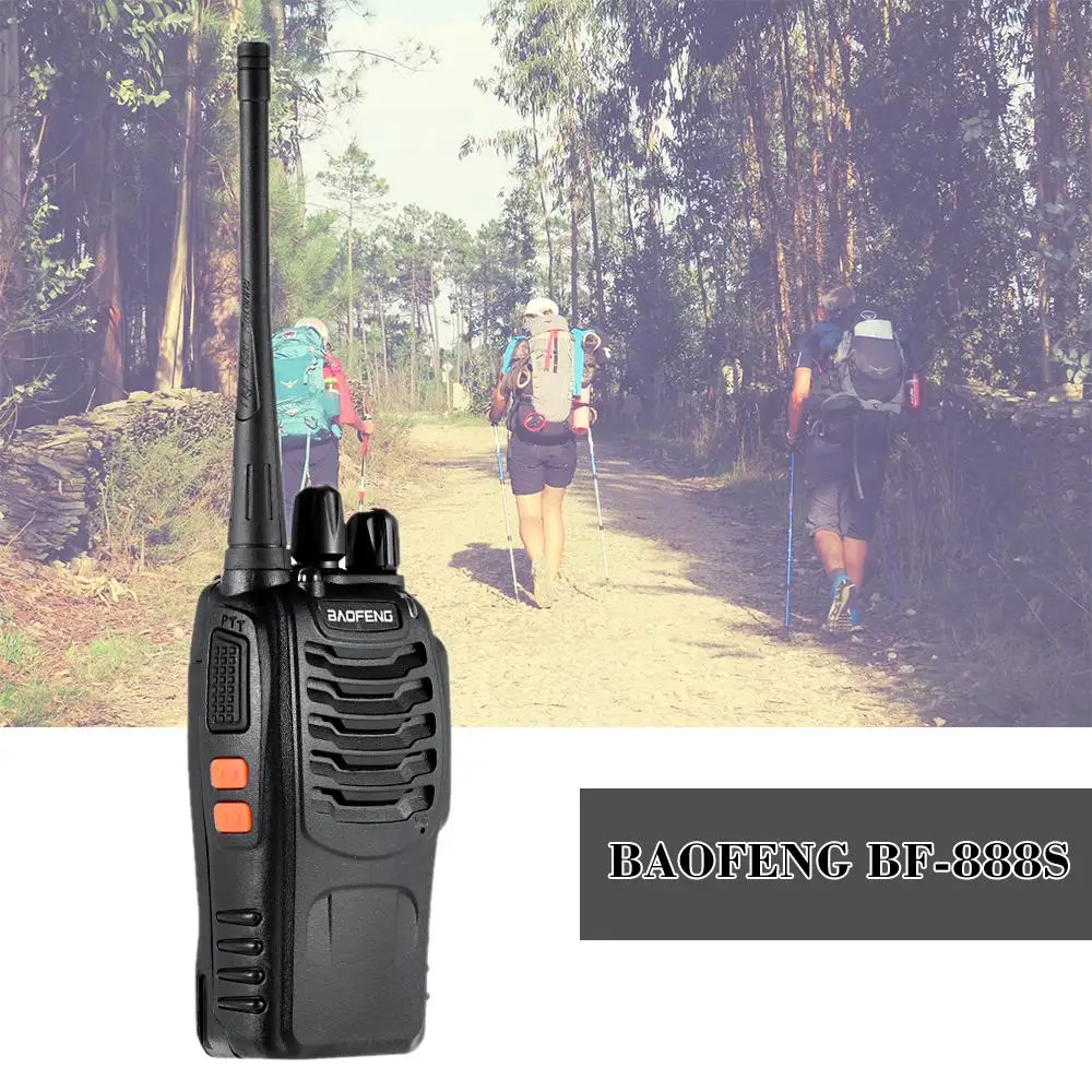 BAOFENG BF-888S рация UHF двухстороннее радио baofeng 888s UHF 400-470 МГц 16CH портативный приемопередатчик с наушником
