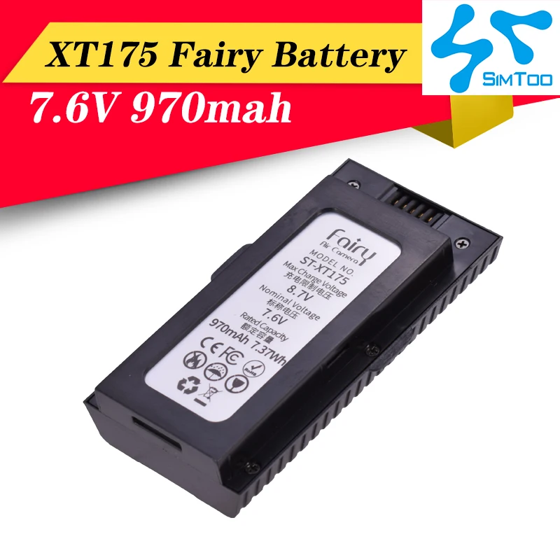 SIMTOO Fairy XT175 7.6V 970mah Battery Air Foldable Pocket GPS RC Drone Spare Parts | Игрушки и хобби