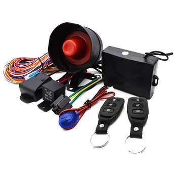 

New Universal 1-Way Car Alarm Vehicle System Protection Security System Keyless Entry Siren + 2 Remote Control Burglar Alarm Hot
