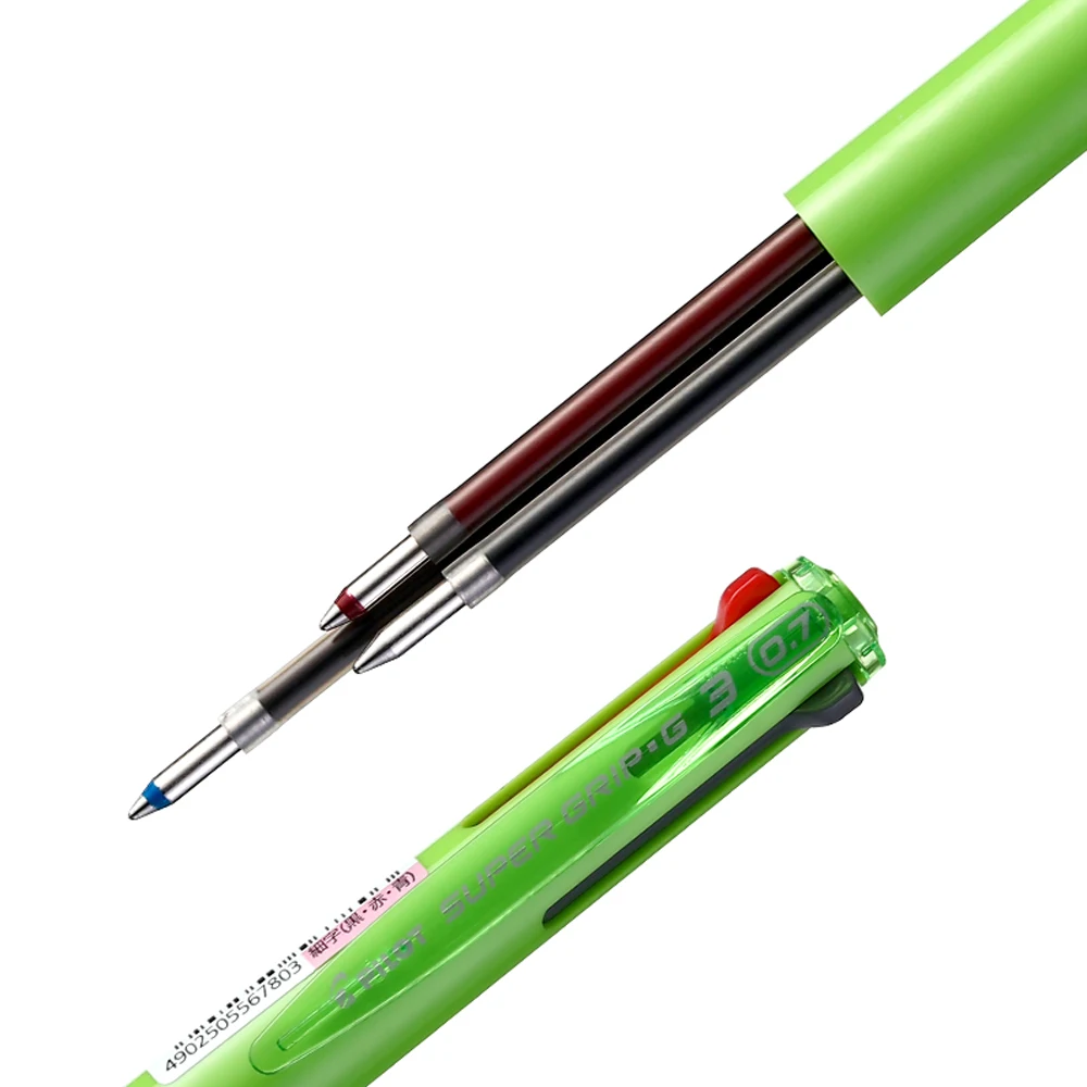 일본 파일럿 BKSG-25F 부드러운 ACROBALL 다채로운 볼펜 BKSG 슈퍼 그립 0.7mm 3-in-1 다기능 모듈 펜