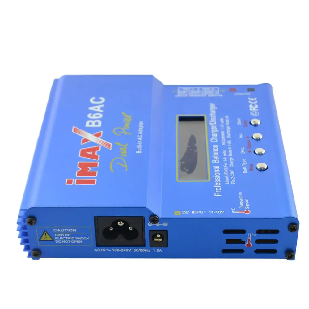 IMAX B6AC 80 Вт 6A AC/DC двойной мощность Lipo батарея баланс зарядное устройство Dis зарядное устройство для 1-6s Lipo литий-ионный срок службы 1-15s NiMh NiCad