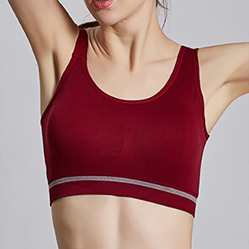 Открытый вырез спортивный бюстгальтер для женщин Йога Пуш-Ап тренажерный зал мягкий без обода спортивный топ спортивный сексуальный тренировки бег бюстгальтер