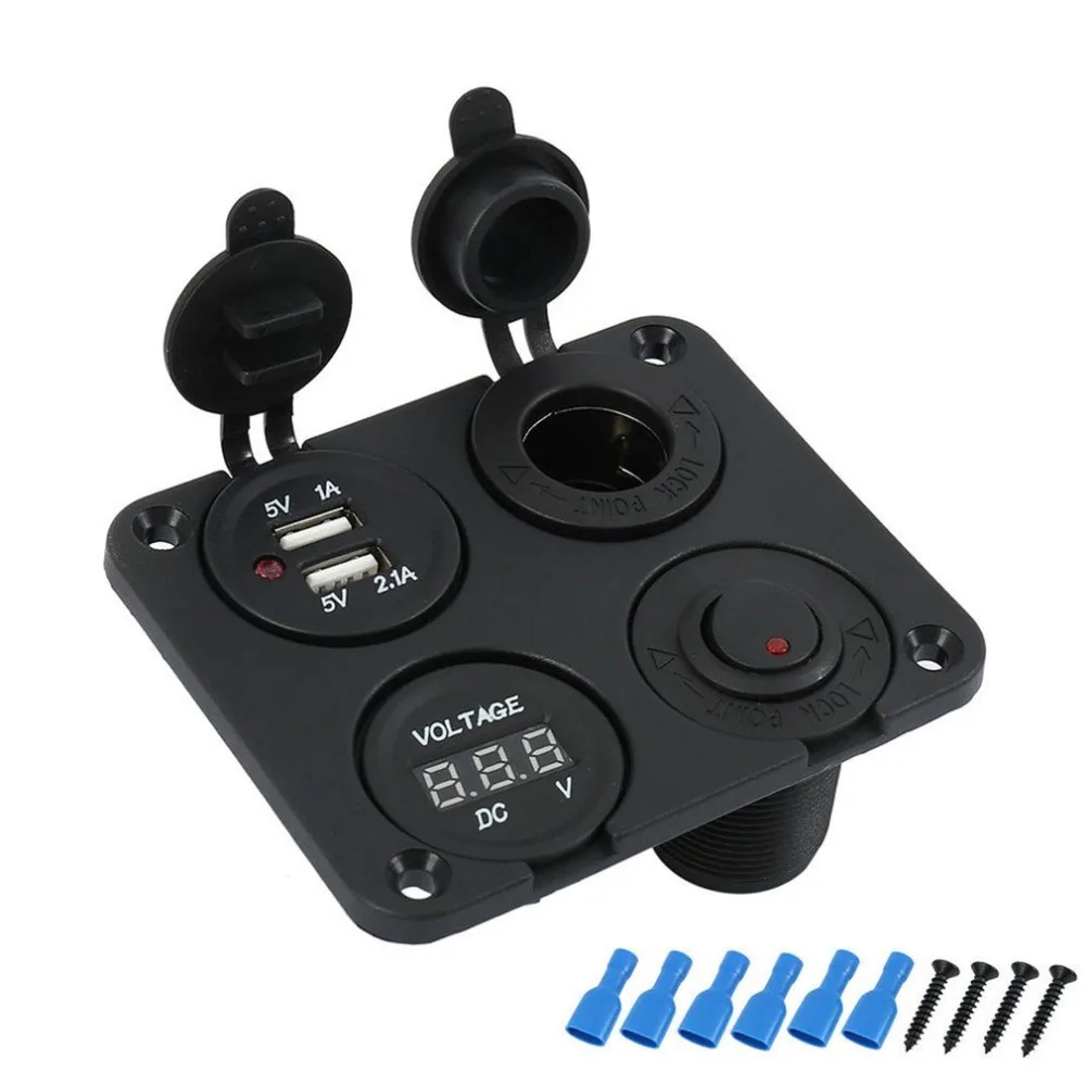 12V автомобиль мотоцикл Лодка прикуриватель встроенный Usb прикуриватель автомобильные аксессуары-модификации для автомобиля
